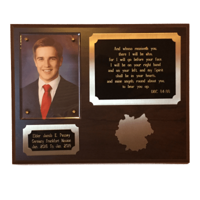 LDS Missionary Plaque