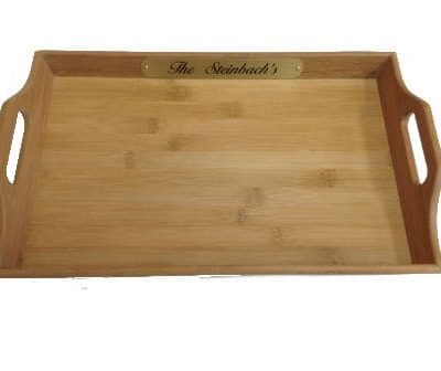 Personalized bamboo Tray