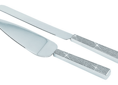 Glitter Galore cake Knife and server set