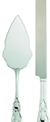 Cake Knife and Server Set Antiqued