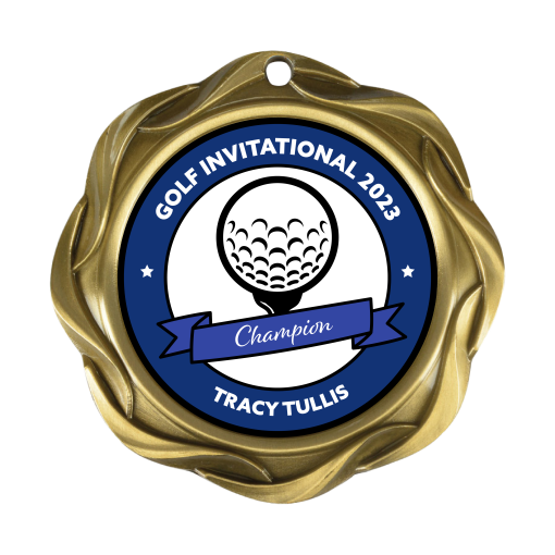 Fusion - Gold Gold Fusion Personalized medal