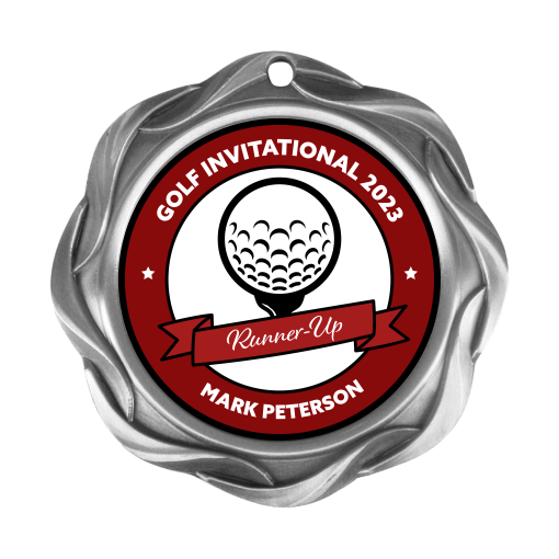 Fusion - Silver Silver Fusion Personalized medal