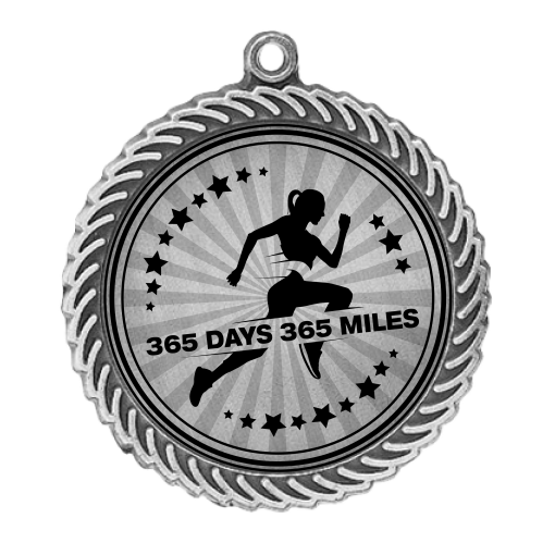 Scallop - Silver Silver Scallop Medal with Custom Logo