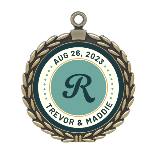 Wreath - Gold Gold Wreath Custom Medal