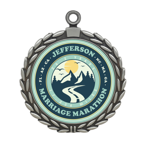 Wreath - Silver Silver Wreath Custom Medal