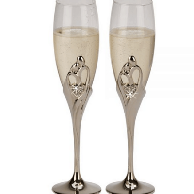 Embrace Wedding Flutes