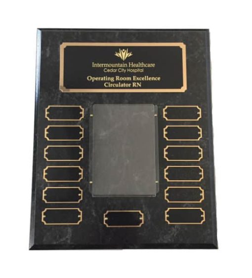 Employee of the Month Plaque with Photo Employee of the month plaque with photo insert