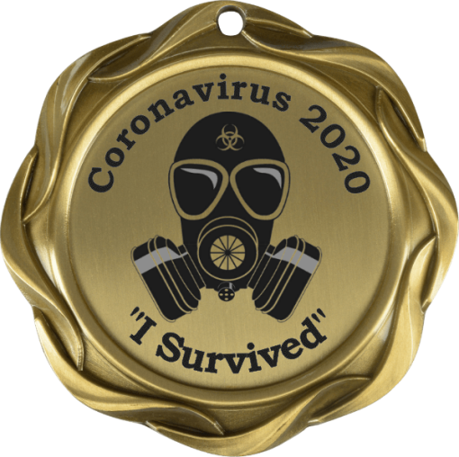 Fusion Medal Design 1 I survived coronavirus medal