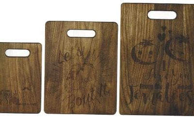 Laser Engraved Walnut Cutting Boards