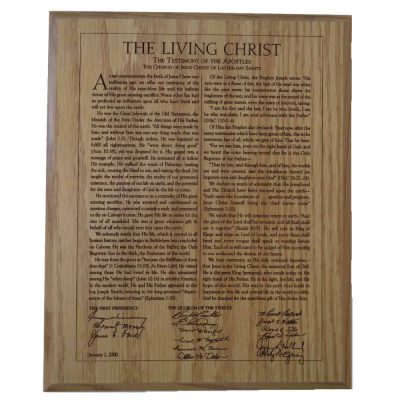 The Living Christ Plaque