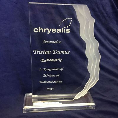 Ridge Line Acrylic Trophy