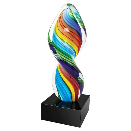 Rainbow Artglass Trophy