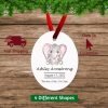 Baby Girl First Christmas Ornament Oval
