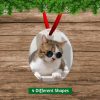 Oval Pet Cat Photo Ornament