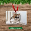 Rectangle Pet Cat Photo Ornament