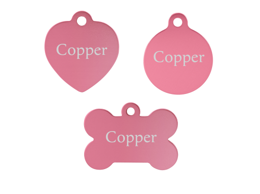 Pink Dog Tags
