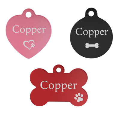 Dog Tags with Symbols Engraved